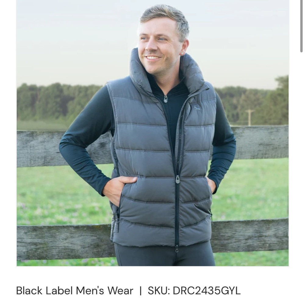 Black Label puffer vest